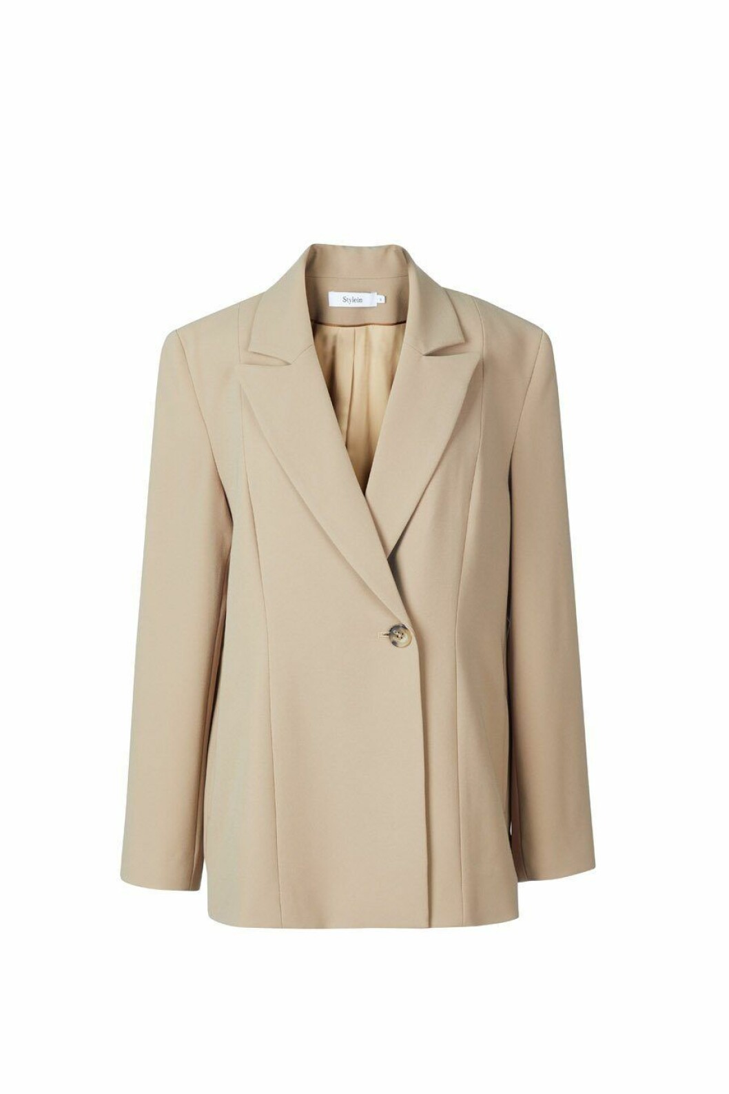 Beige avslappnad kavaj i oversized modell från Stylein.