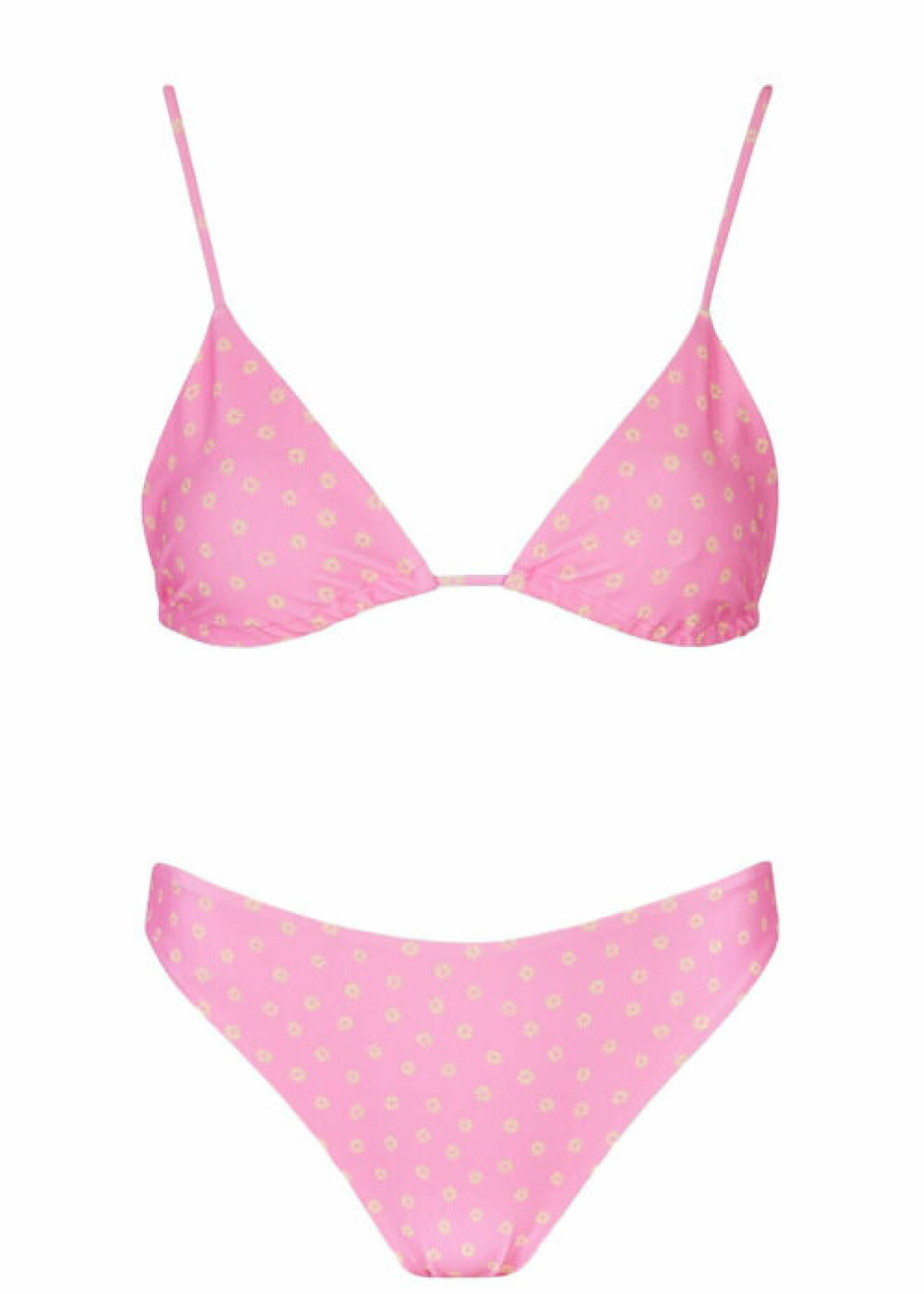 rosa blommig bikini