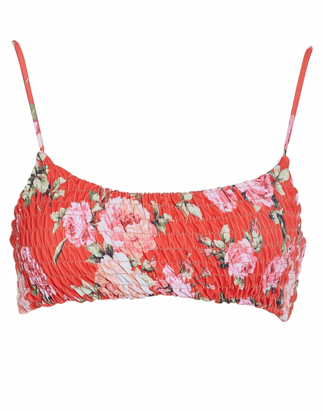 Stretchig röd bikini med rosor från NLY Beach.