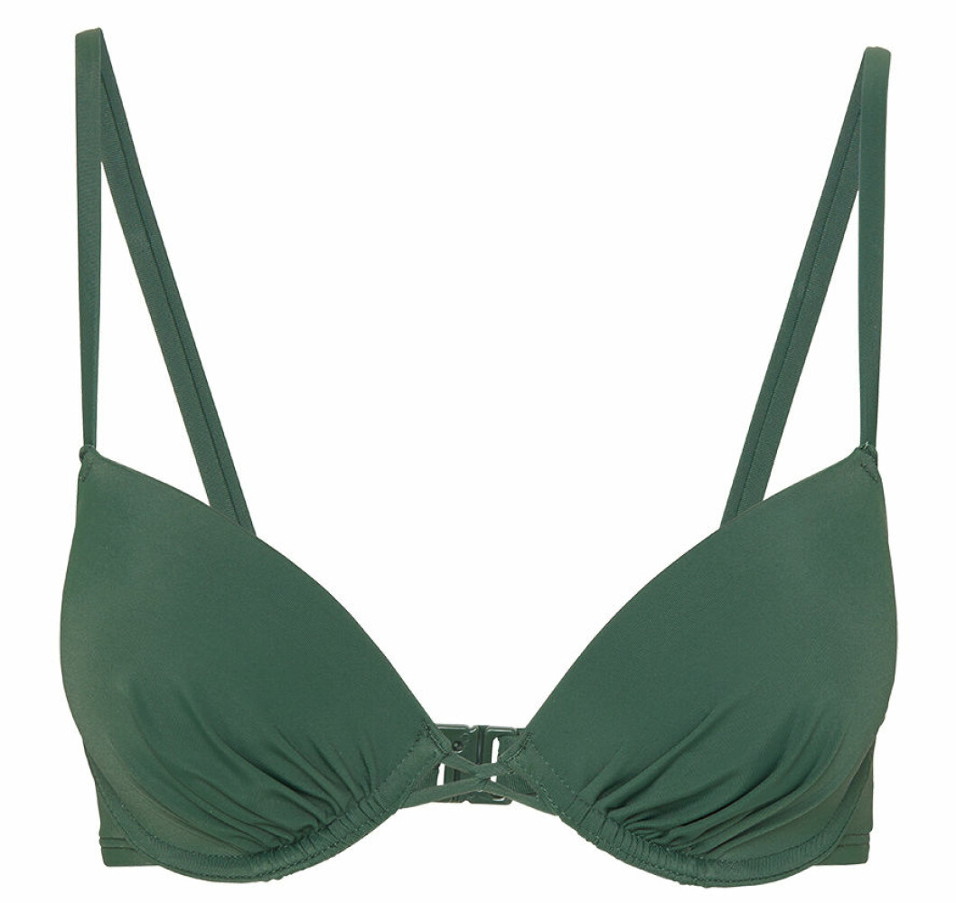 Grön bikiniöverdel från Lindex.