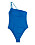 blå asymmetrisk one shoulder-baddräkt från H&amp;M