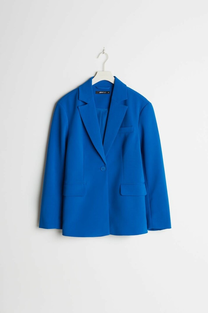 Blåa blazer gina tricot