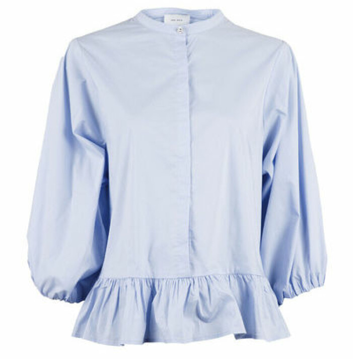 blå blus dam