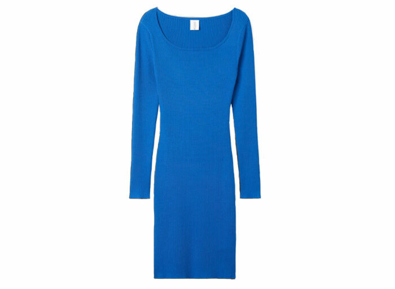 blå klänning till hösten gjord i viskosblandning från CW by Carin Wester