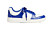 blå och vita skor med platt sula och snören från Monki