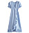 blå klänning med puffärm