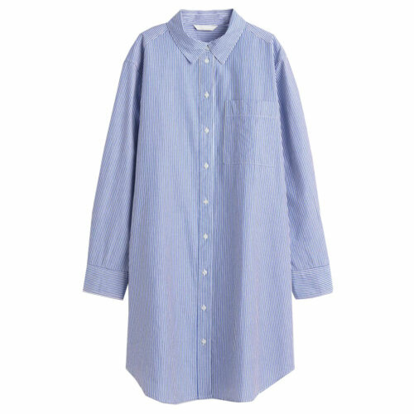 blåvit skjortklänning för gravid från H&amp;M