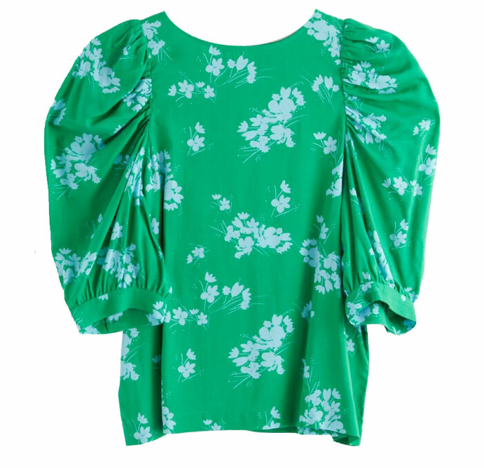 blommig blus lindex