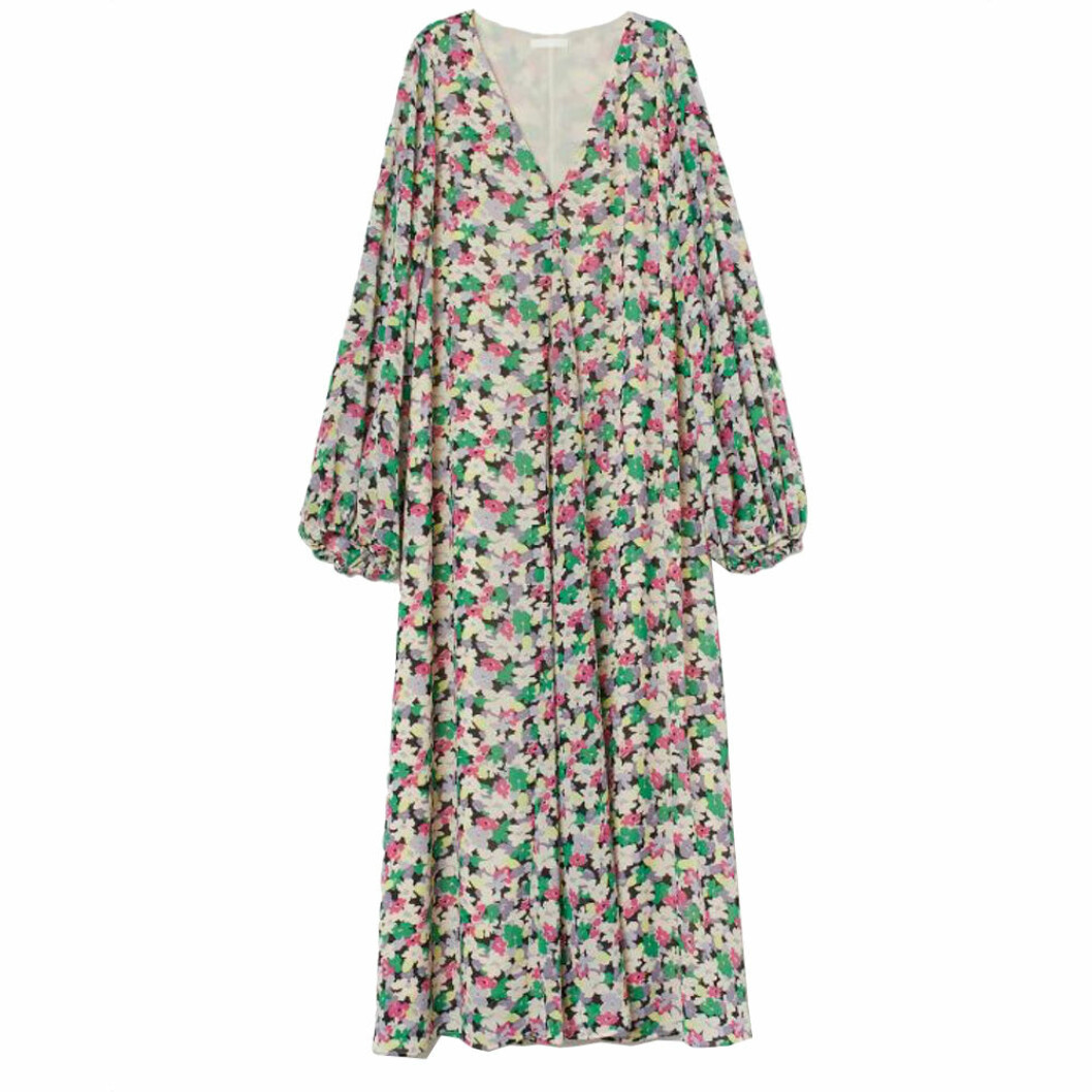 Blommig långklänning från H&M