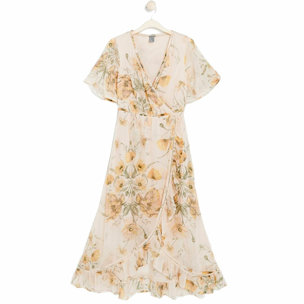 Blommig klänning Lindex