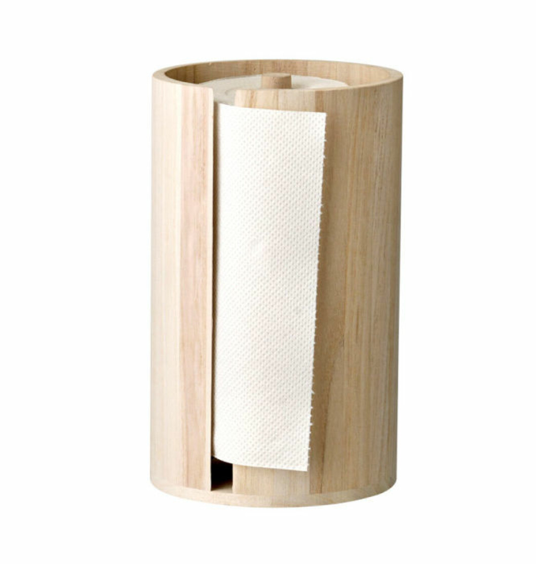 Pappershållare i trä