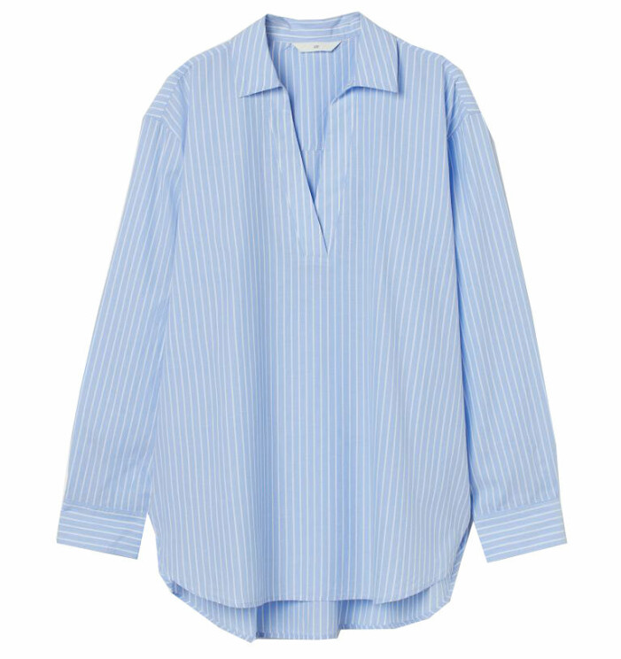 blå blus dam