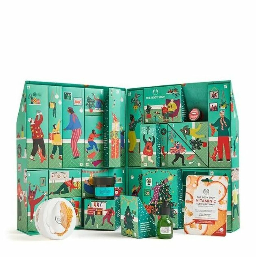 Lyxkalendern från The Body shop. The body shop julkalender