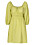 Bohemisk klänning 2022 – limegrön kort klänning med veckad effekt från Ellos Collection