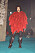 Röd pälsjacka från Bottega Veneta kollektion FW22