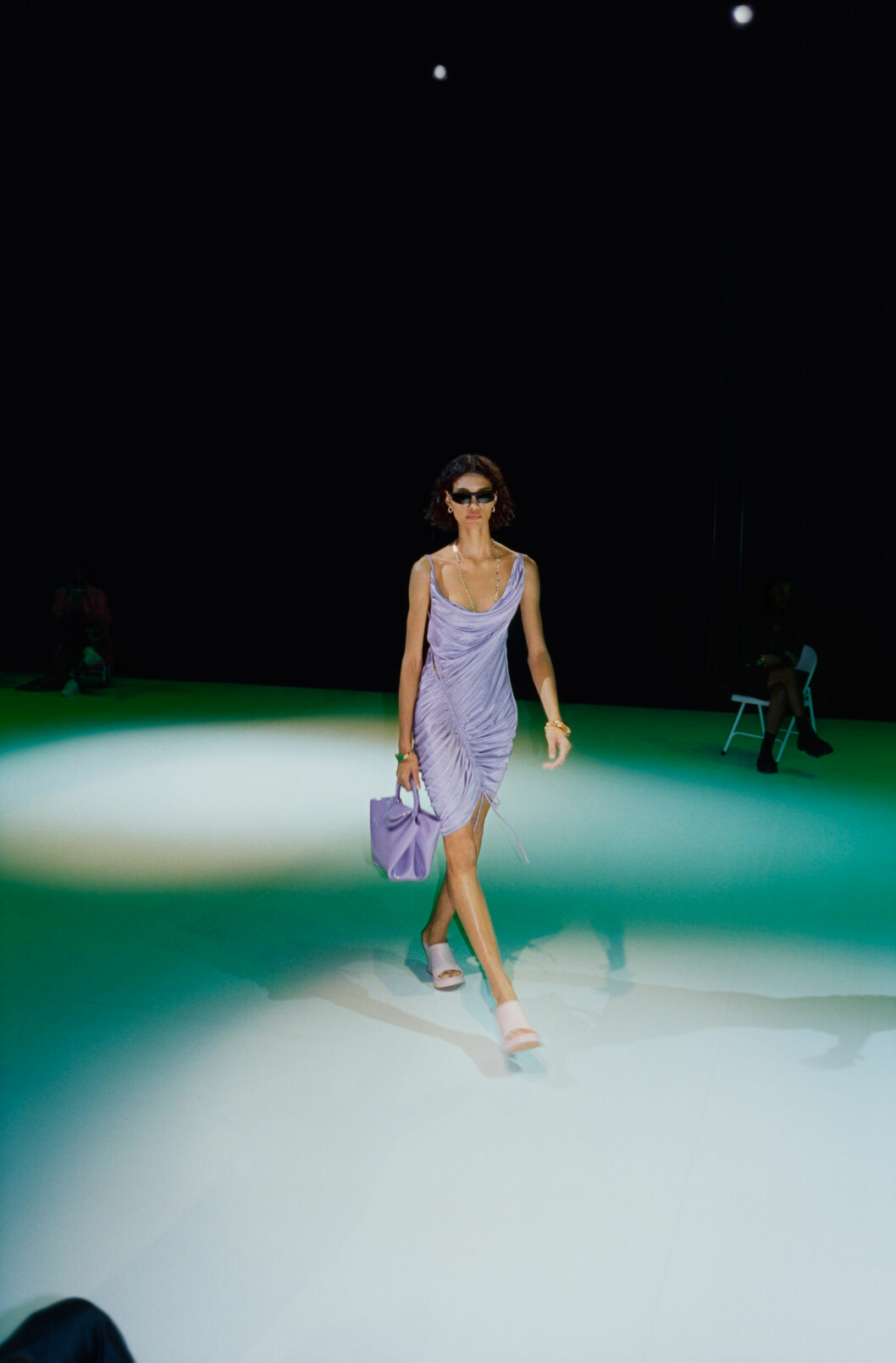Bottega veneta SS21 lila look.
