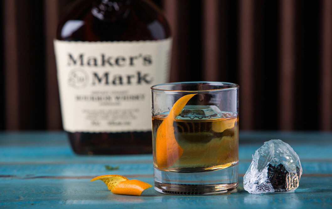 Old Fashioned med Maker’s Mark. Old Fashioned med Maker’s Mark.