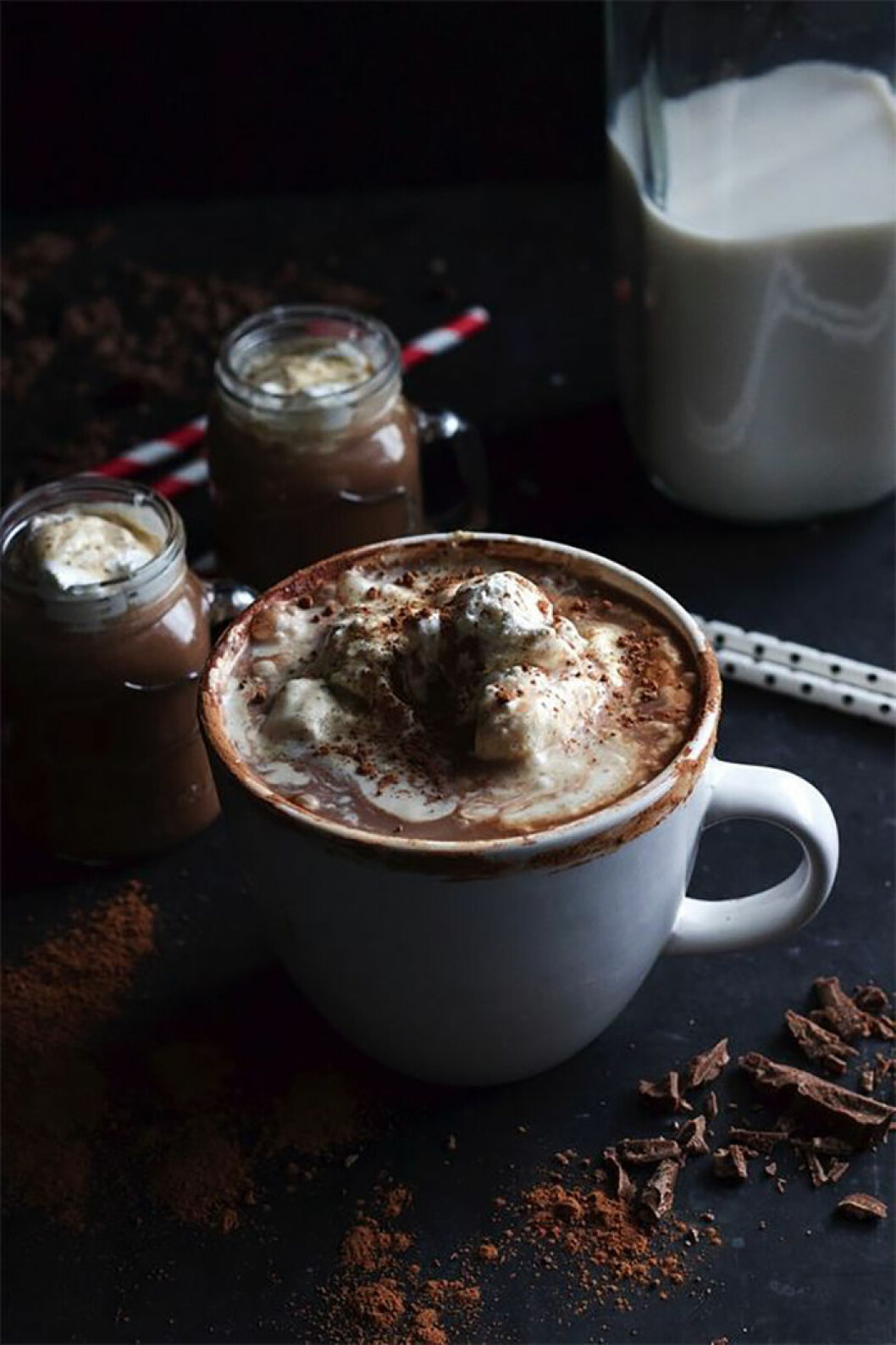 Varm choklad med bourbon