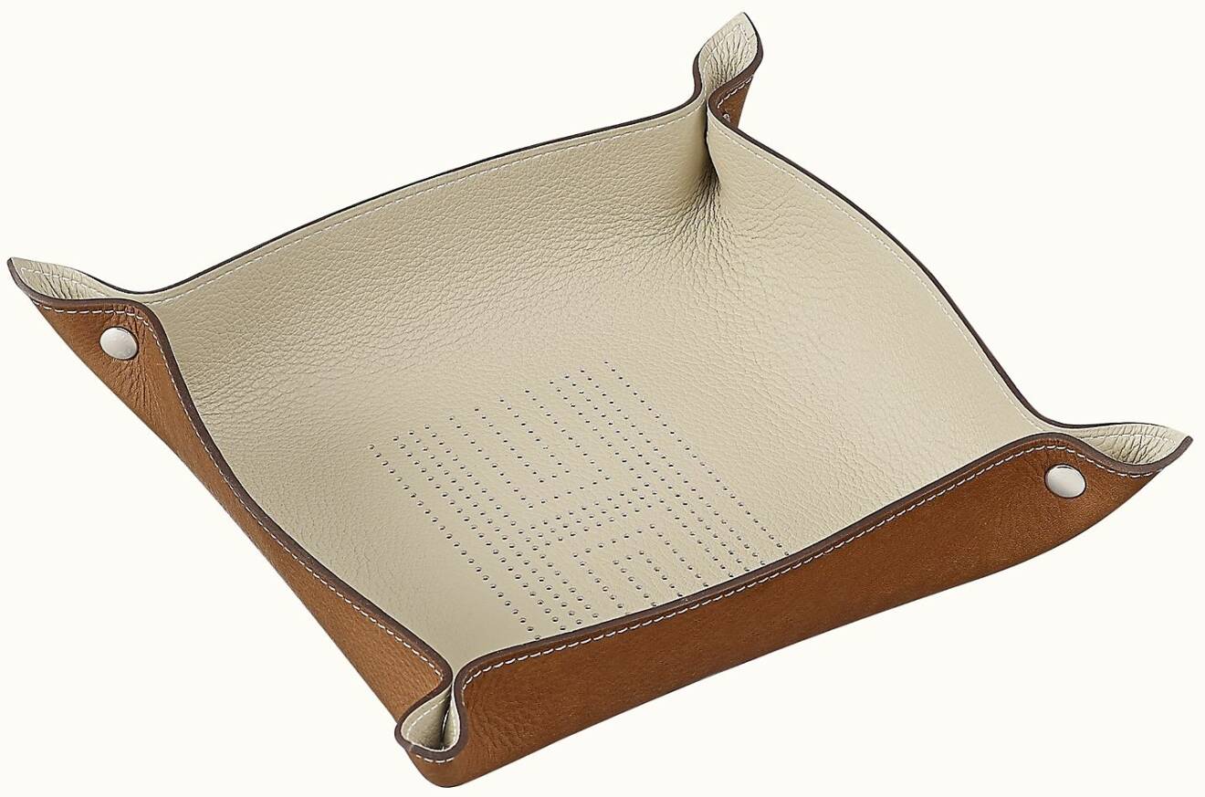 Läderbrickan Mises et relances h’dot change tray från Hermès.