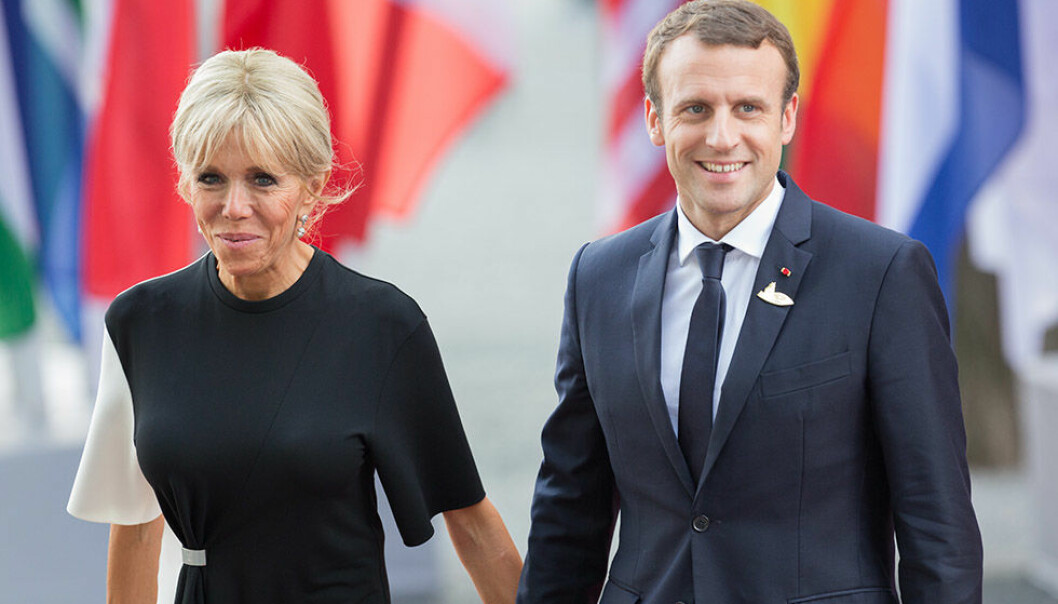 Brigitte och Emmanuel Macron