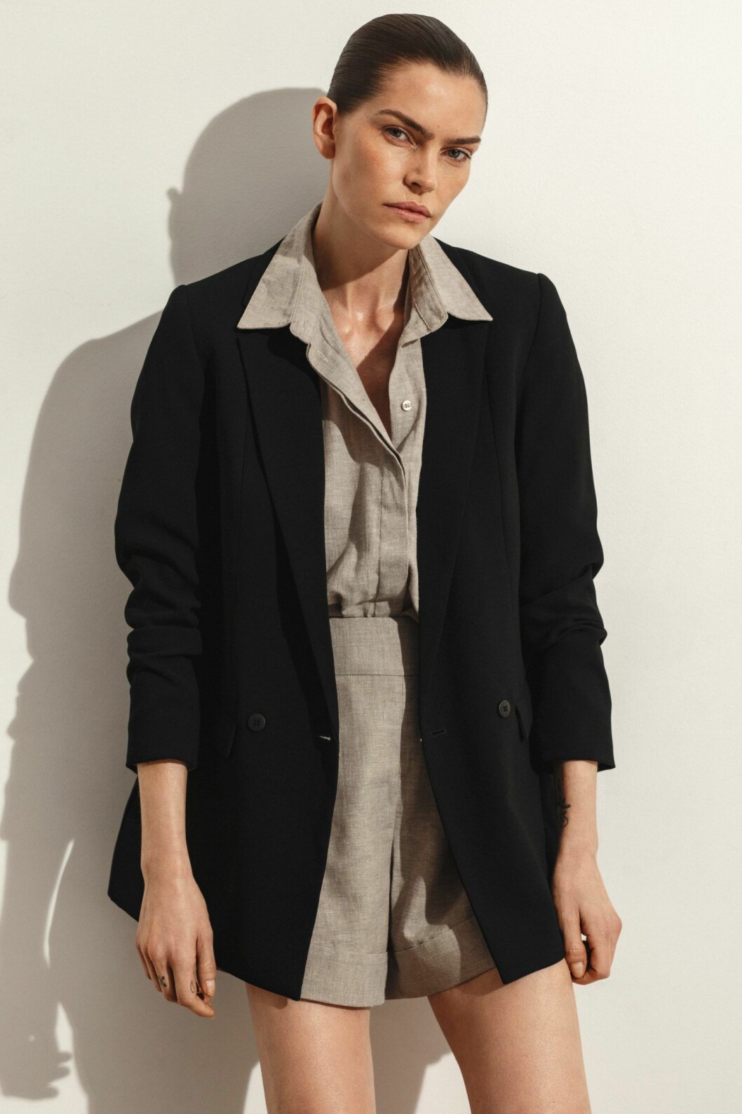 Brione Shirt i beige linen