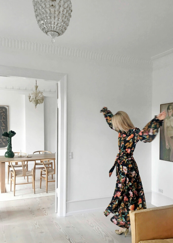 Hemma hos Britt Sisseck i Köpenhamn klänning