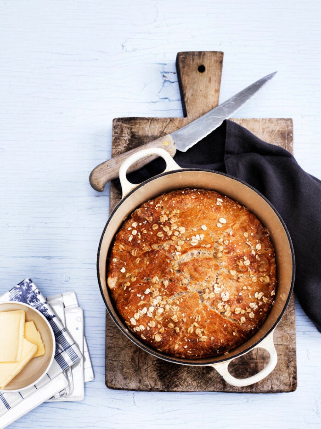 Bröd i gjutjärnsgryta. Recept på lantligt bröd i gjutjärnsgryta