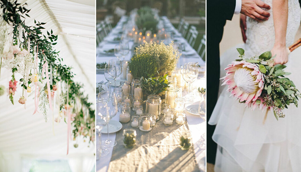 Så dekorerar du med blommor på bröllopet – 5 sätt