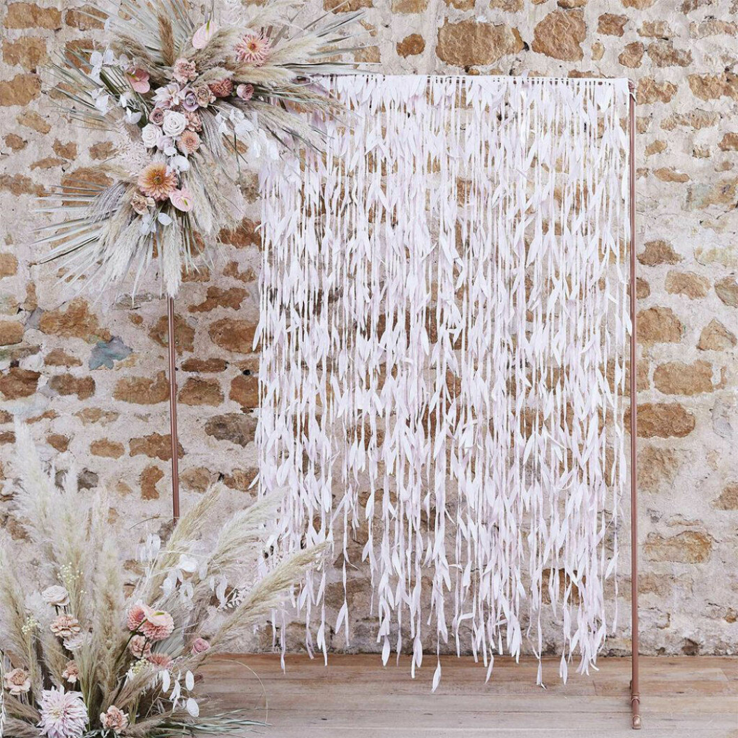 Bröllop DIY backdrop