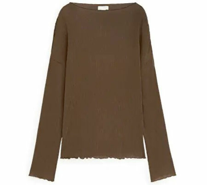 brun blus arket