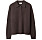 brun cashmere tröja med tryckknappar och krage från Soft Goat