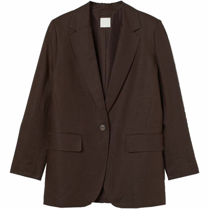 brun linnekavaj från H&M