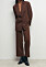 brun kritstrecksrandig kostym med byxor och kavaj från Gina tricot