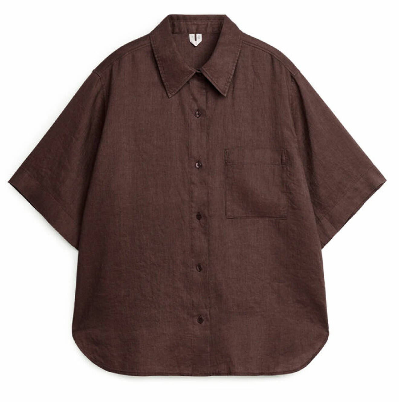 brun linneskjorta dam från Arket