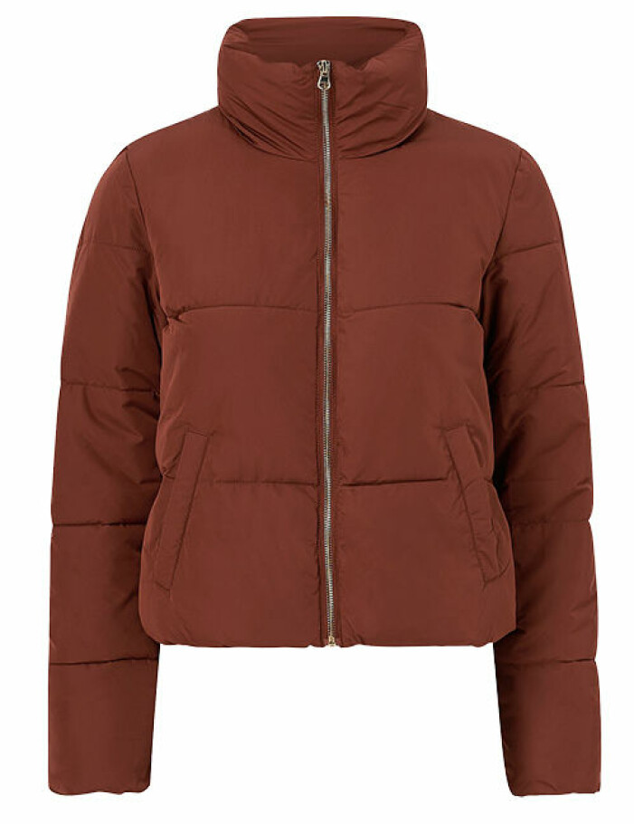 brun puffjacka