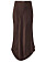 brun kjol i satin