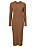 brun stickad klänning dam