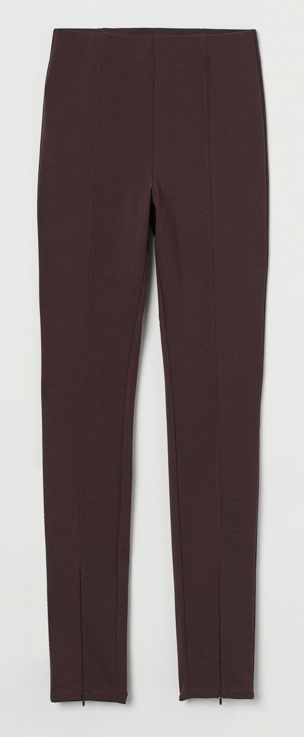 Chokladbruna leggings i stadig och rejäl trikå från H&M