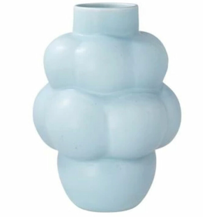 bubblig blå vas