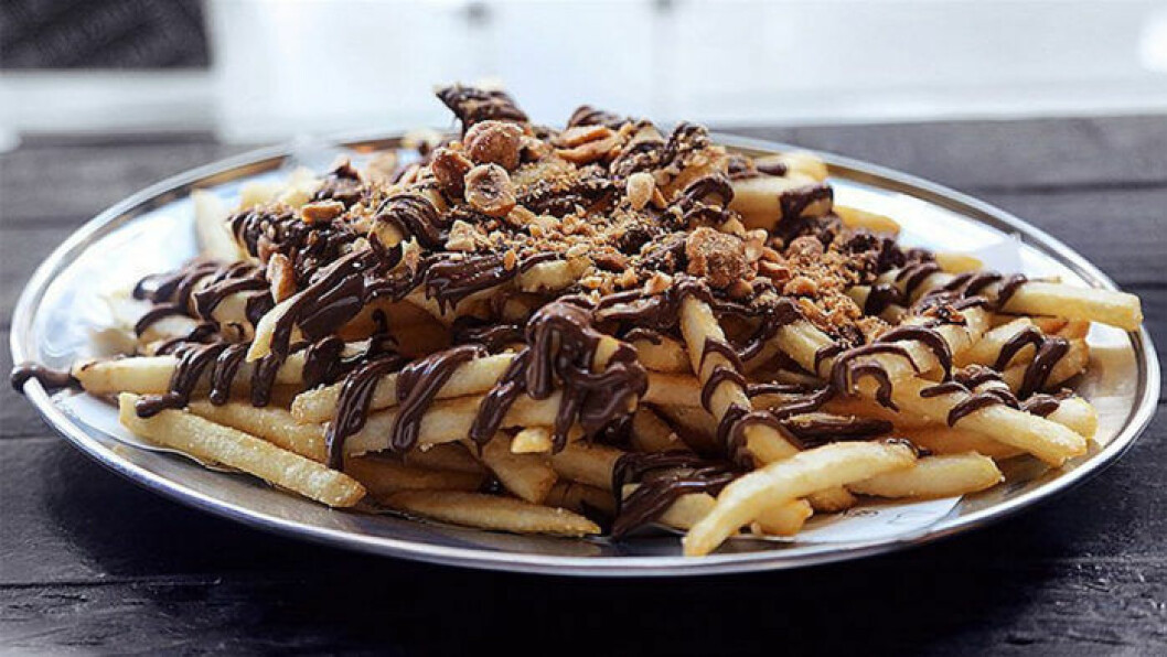 Pommes frites med nutella.