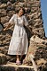 vit klänning från By Malina resort 2021 med puffärmar och broderi.