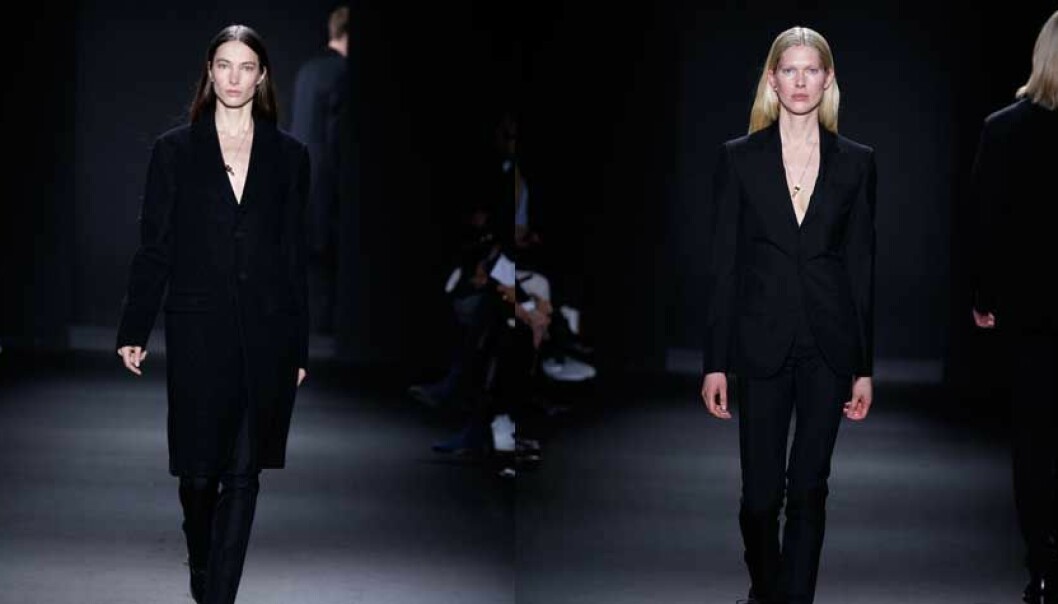 Kvinnliga modeller gick Calvin Kleins herrvisning för AW16