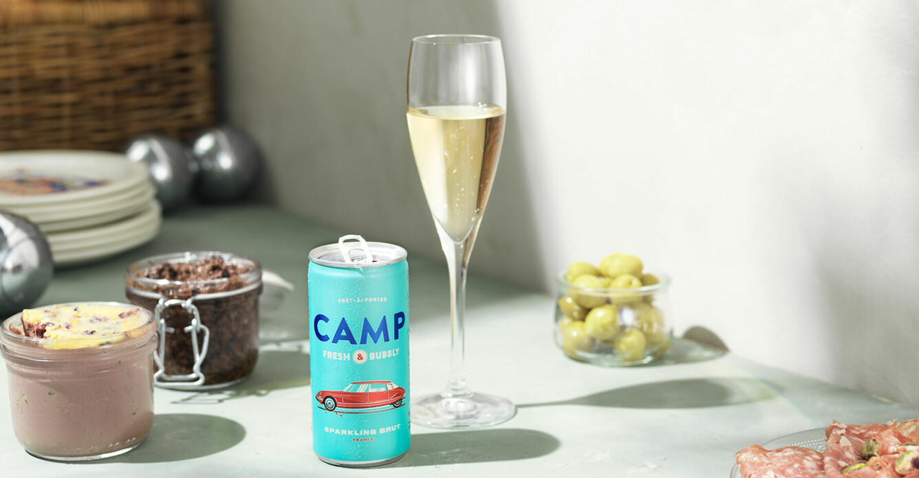Camp Sparkling – bubblande franskt vin i klimatsmart burk