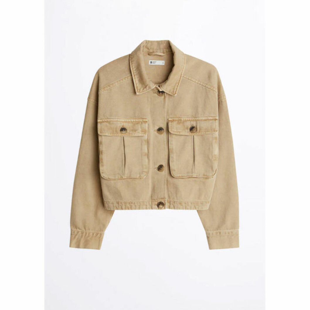 Cargo denim jacka Gina Tricot