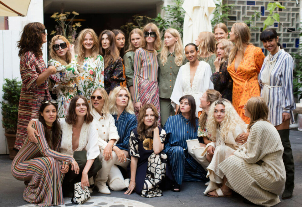 Foto: Polina Vinogradova. Årets Designer på ELLE–galan Carin Rodebjer med modeller