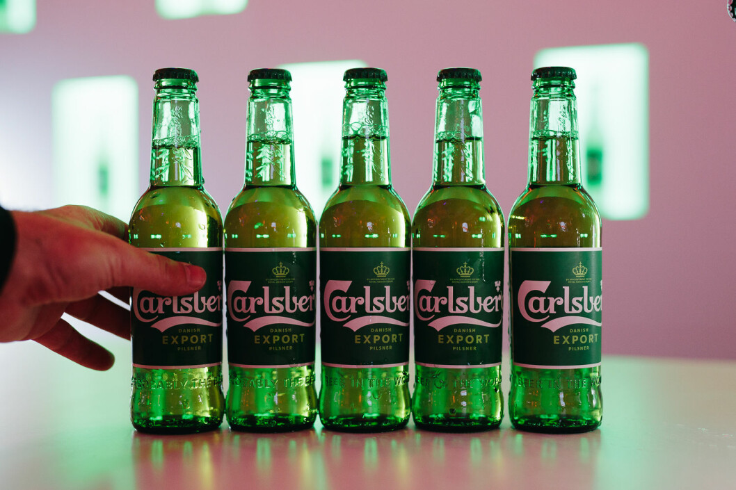 Öl från Carlsberg.