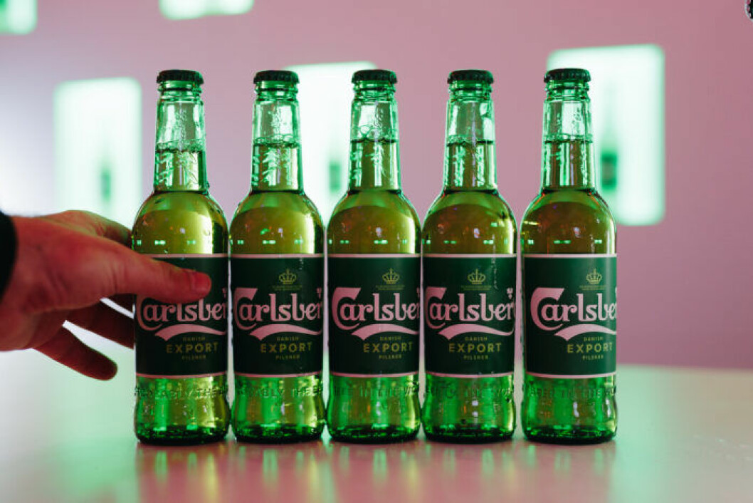 Öl från Carlsberg.