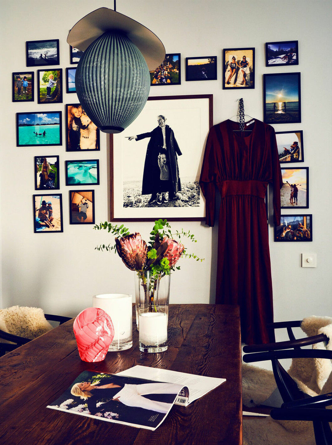 Personligt och ombonat hos Caroline Winberg. Foto: Jonas Ingerstedt Styling: Sasa Antic | Syns i: <a href="https://www.elle.se/decoration/hemma-hos/personligt-och-stamningsfullt-hemma-hos-caroline-winberg/" target="_blank" rel="noopener">Personligt och stämningsfullt hemma hos Caroline Winberg</a> Tavelvägg hos Caroline Winberg
