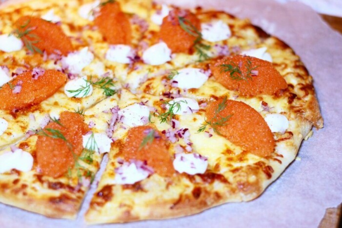 Catarina Königs recept på löjromspizza