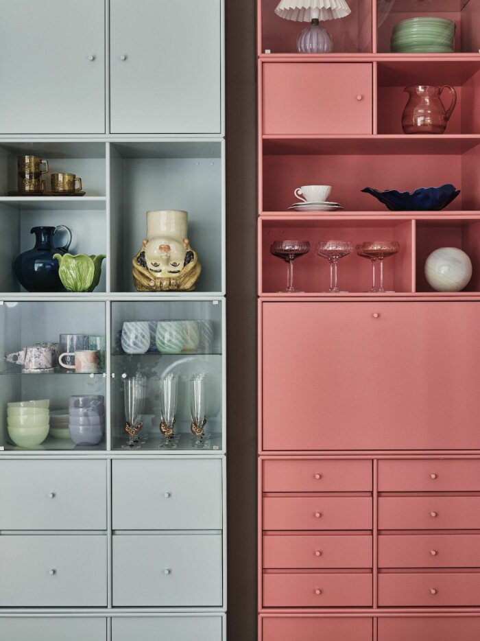Hemma hos Cathrine de Lichtenberg ELLE Decoration hylla Montana